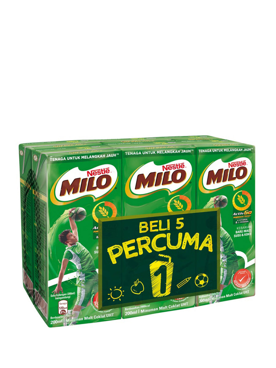 MILO ACTIV-GO UHT 5+1X200ML – B.I.G. - Publika Shopping Gallery
